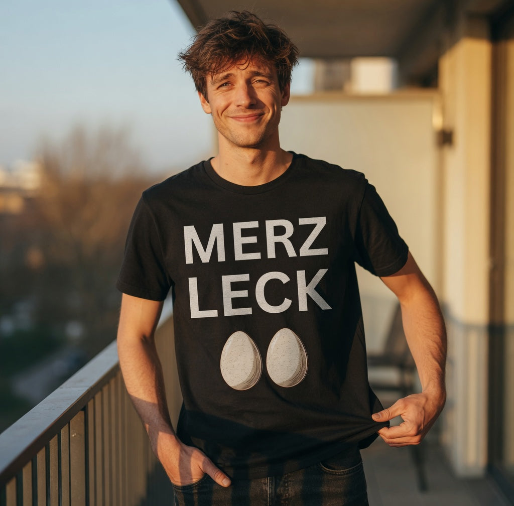 Merz leck Eier - Herren T-Shirt