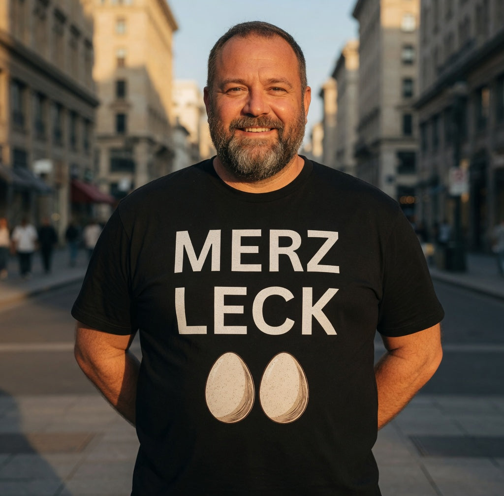 Merz leck Eier - Herren T-Shirt