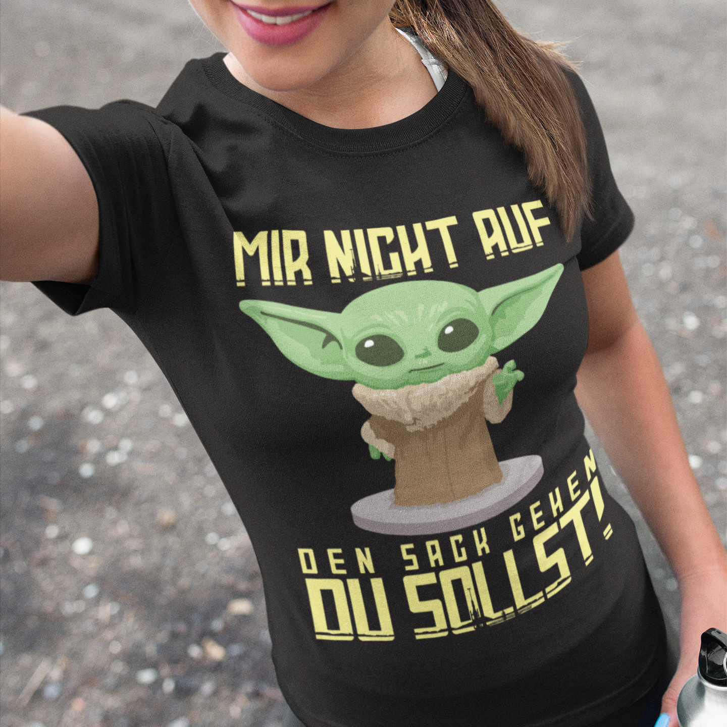 Mir nicht auf den Sack gehen du sollst Baby Yoda Grogu - Damen Premium Bio T-Shirt