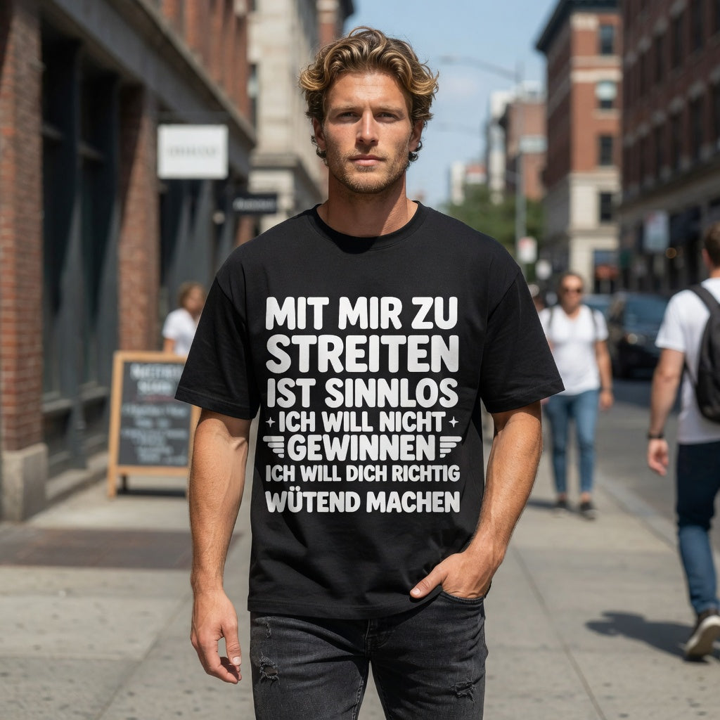 Mit mir zu streiten ist sinnlos - Jack and Jones Oversize T-Shirt