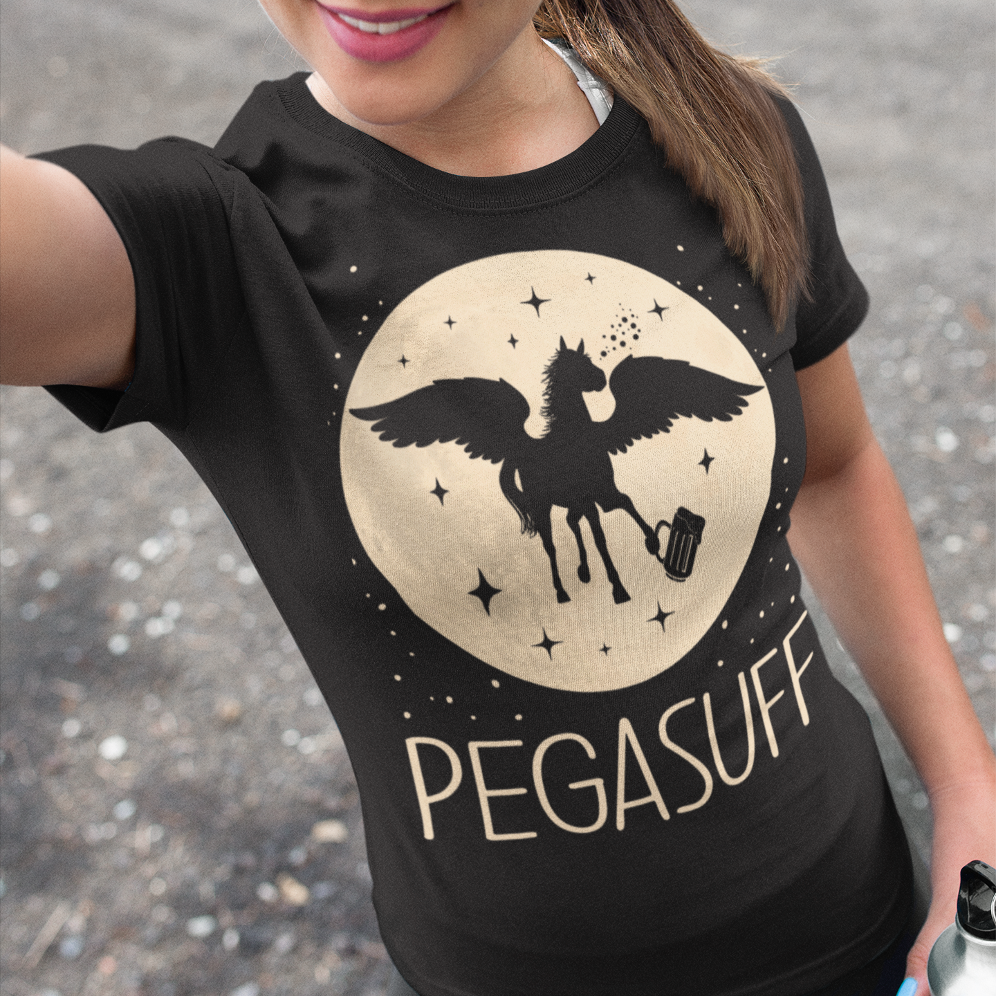 Mond Prinzessin - Pegasuff - Damen Premium Bio T-Shirt