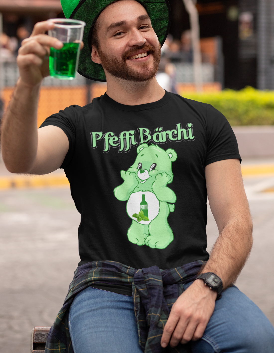 Pfeffi Bärchi Glücksbärchi - Herren Premium Bio T-Shirt