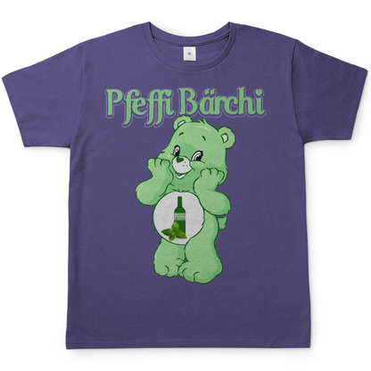 Pfeffi Bärchi Glücksbärchi Herren Shirt in Millennial Lila