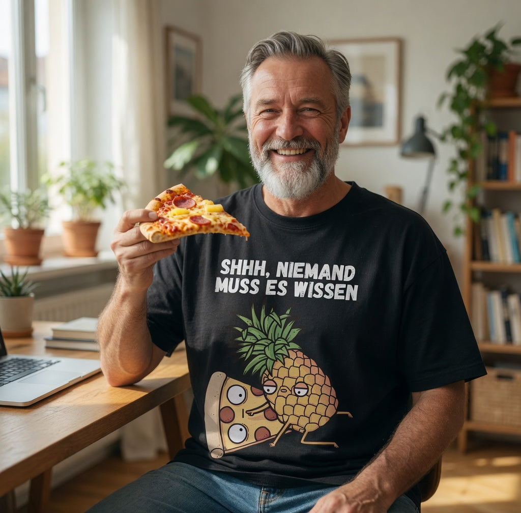 Pizza Hawaii Shhh niemand muss es wissen - Jack and Jones Oversize T-Shirt