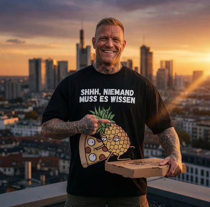 Pizza Hawaii Shhh niemand muss es wissen - Jack and Jones Oversize T-Shirt
