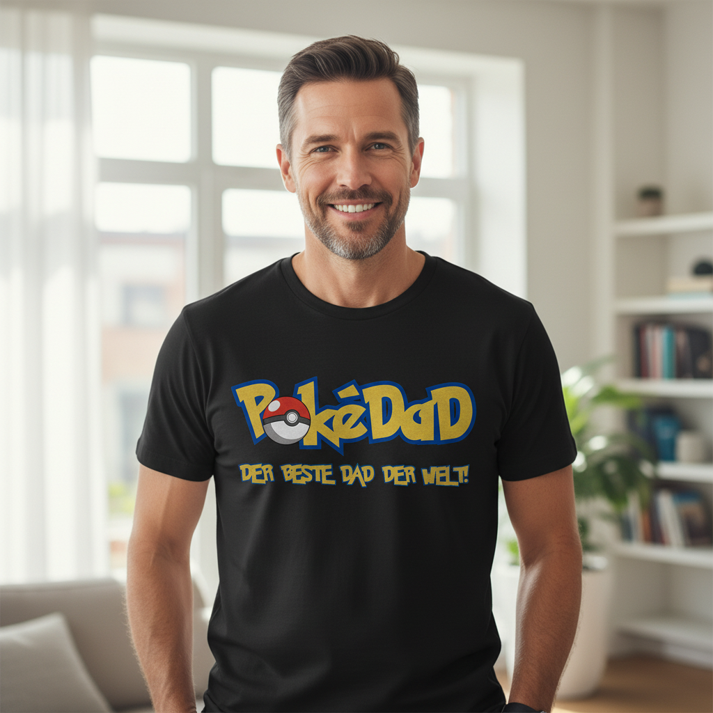 Pokedad der beste Dad der Welt! - Herren T-Shirt