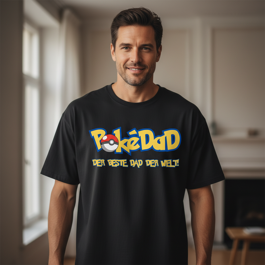 Pokedad der beste Dad der Welt! - Jack and Jones Oversize T-Shirt