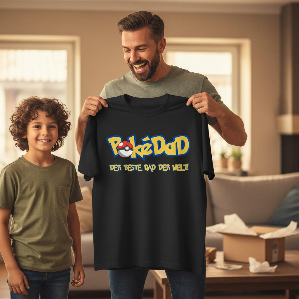 Pokedad der beste Dad der Welt! - Jack and Jones Oversize T-Shirt