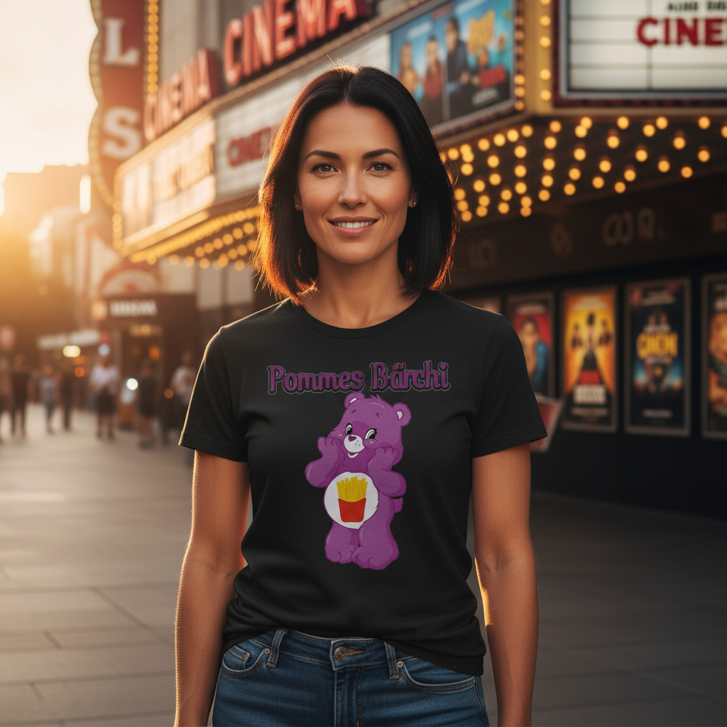 Pommes Bärchi - Glücksbärchi - Damen Premium Bio T-Shirt