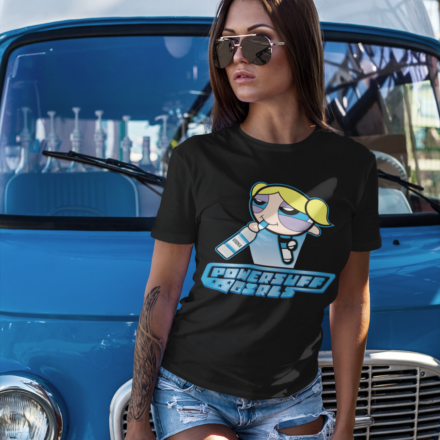 Bubbles Powersuff Powerpuff Girls - Damen Premium Bio T-Shirt