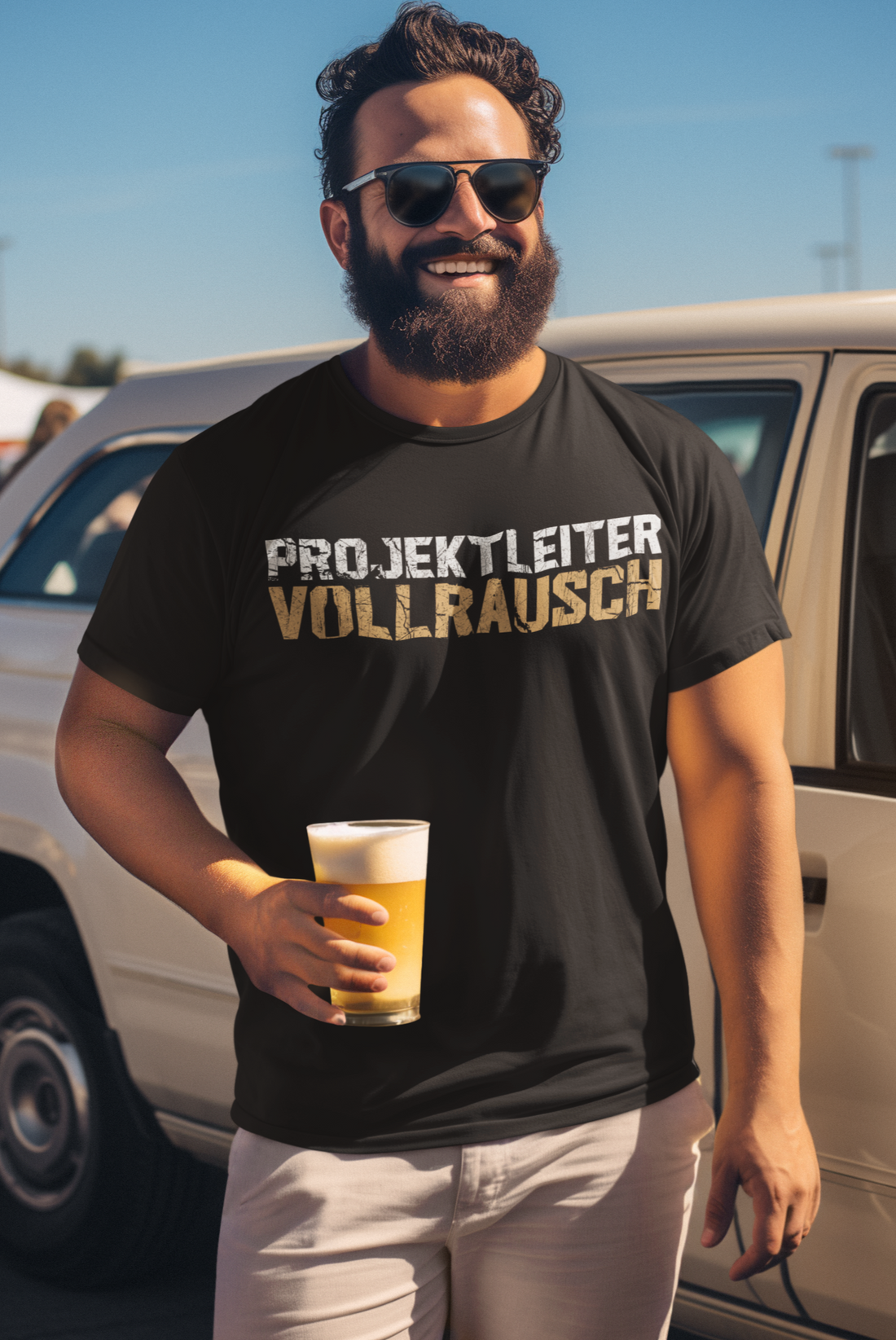 Projektleiter Vollrausch - Herren Premium Bio T-Shirt
