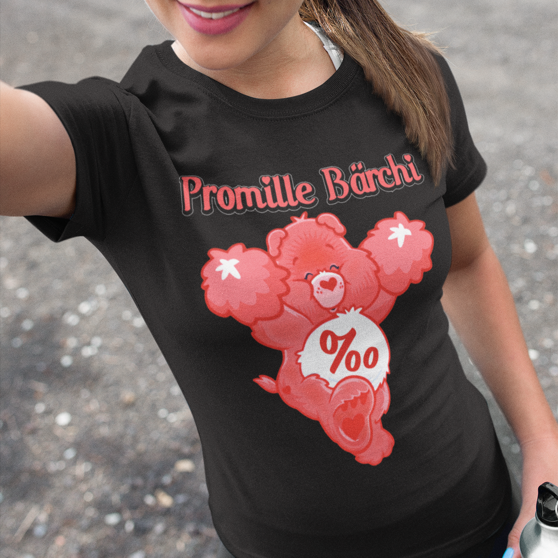 Promille Bärchi - Glücksbärchi - Damen Premium Bio T-Shirt