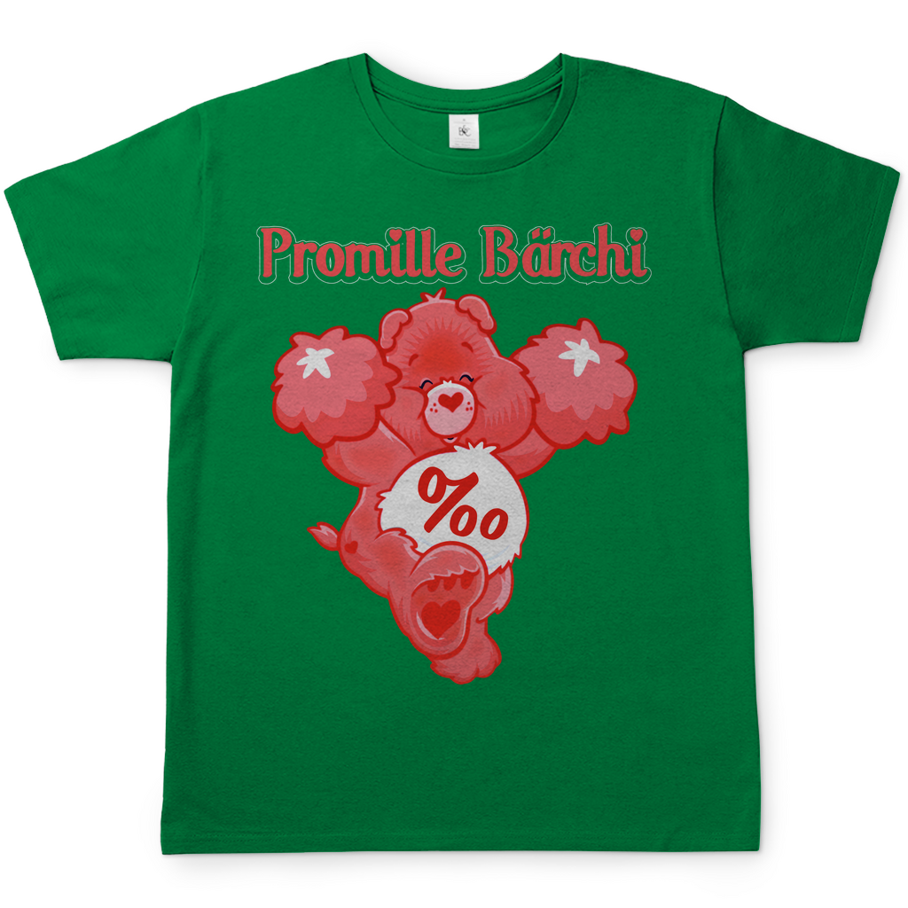 Promille Bärchi - Glücksbärchi - Herren Shirt Kelly Green