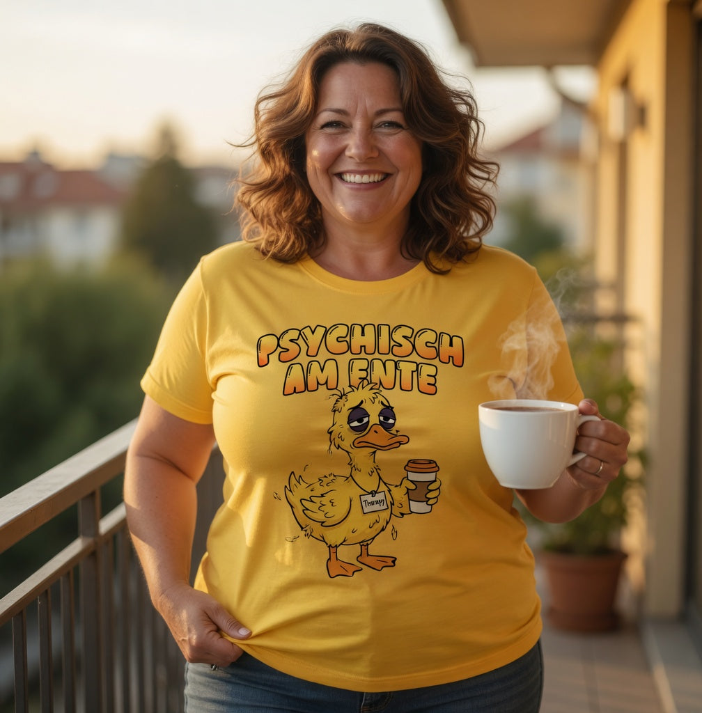 Psychisch am Ente - Damen Premium Bio T-Shirt
