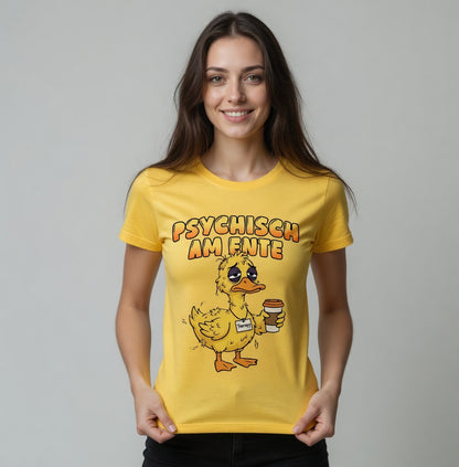 Psychisch am Ente - Damen Premium Bio T-Shirt