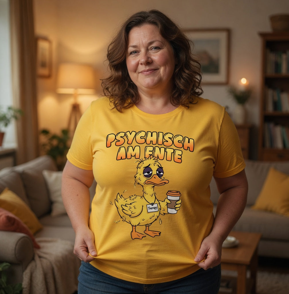 Psychisch am Ente - Damen Premium Bio T-Shirt