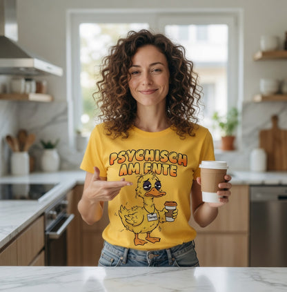 Psychisch am Ente - Damen Premium Bio T-Shirt