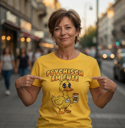 Psychisch am Ente - Damen Premium Bio T-Shirt