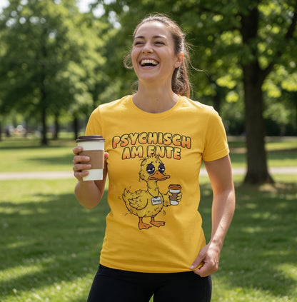 Psychisch am Ente - Damen Premium Bio T-Shirt