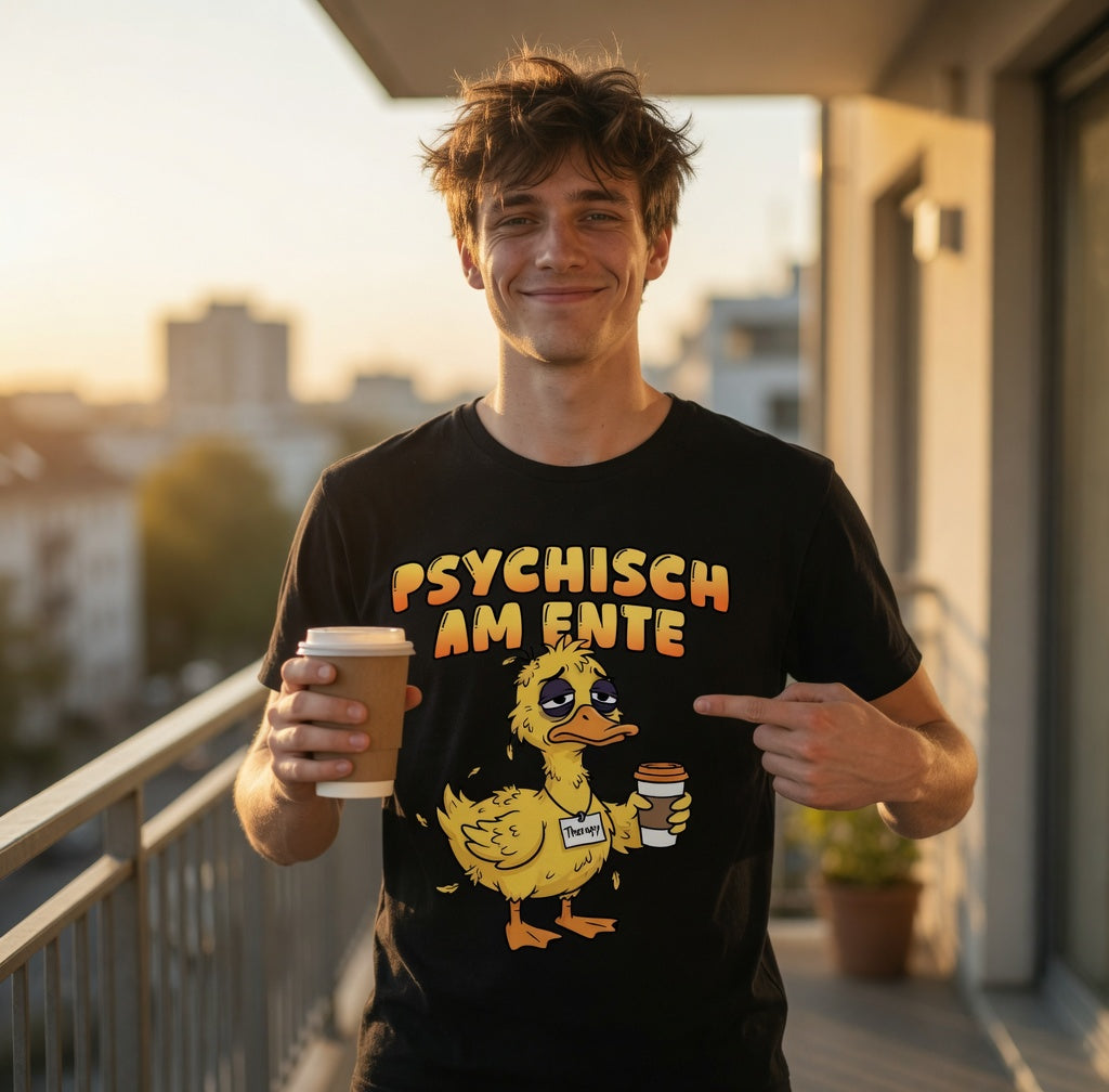 Psychisch am Ente - Herren T-Shirt