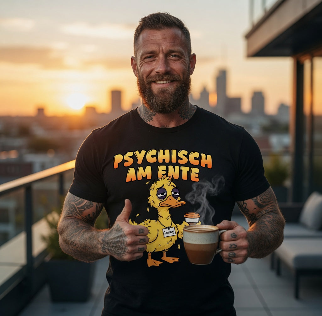 Psychisch am Ente - Herren T-Shirt