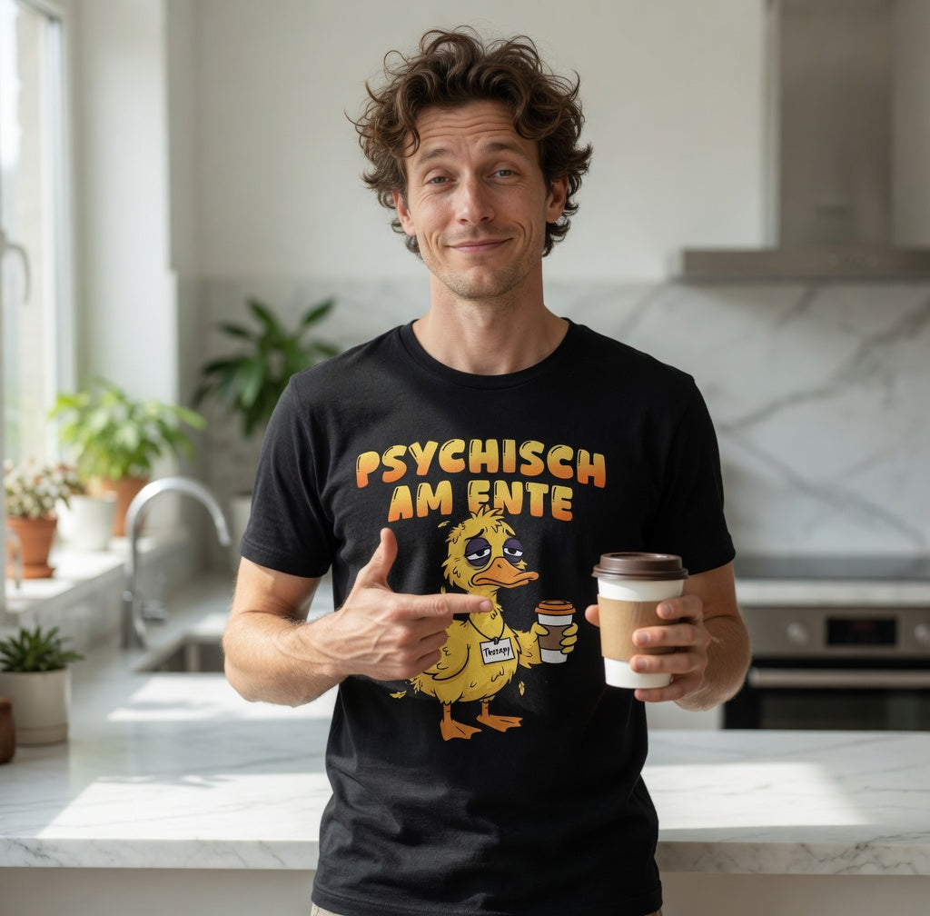Psychisch am Ente - Herren T-Shirt