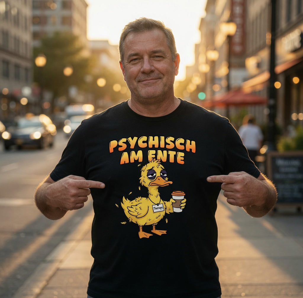 Psychisch am Ente - Herren T-Shirt
