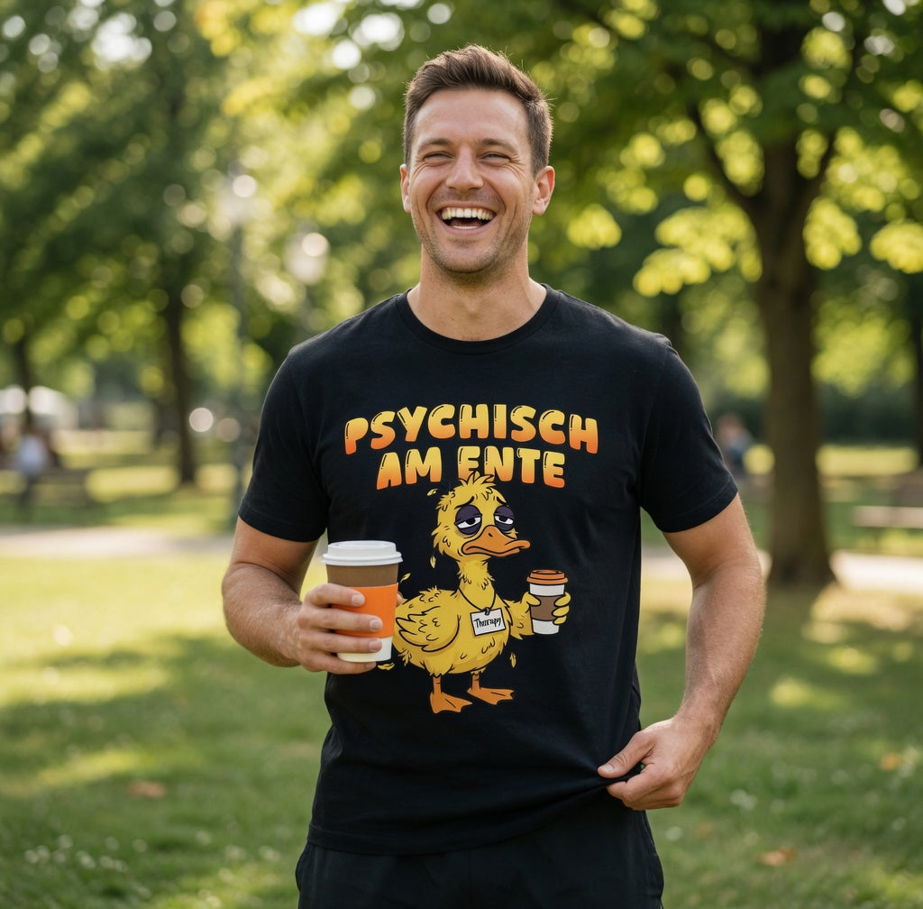 Psychisch am Ente - Herren T-Shirt