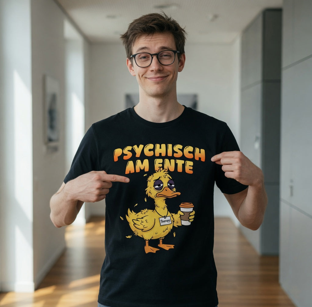 Psychisch am Ente - Herren T-Shirt