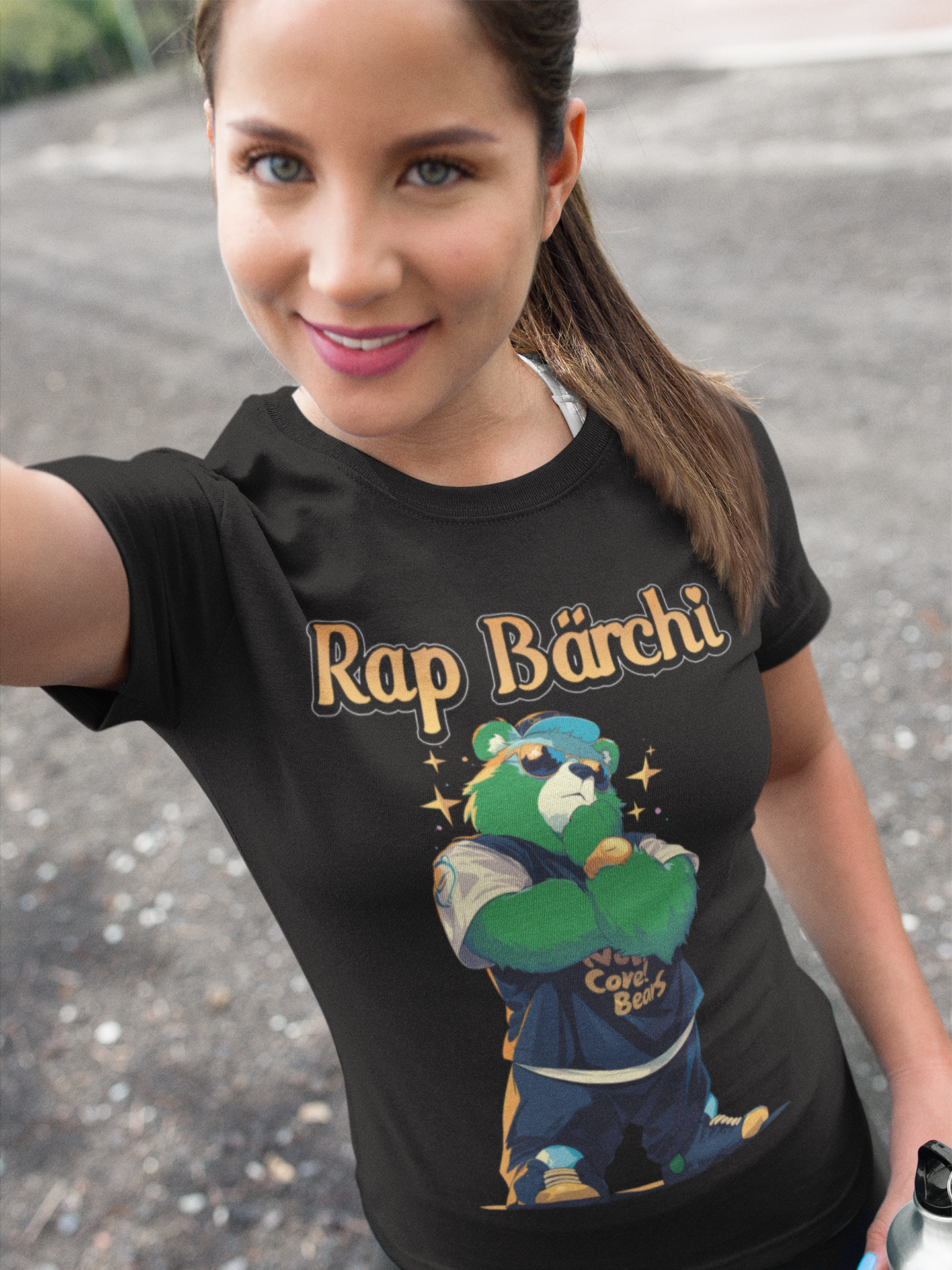 Rap Bärchi Glücksbärchi Hip Hop - Damen Premium Bio T-Shirt