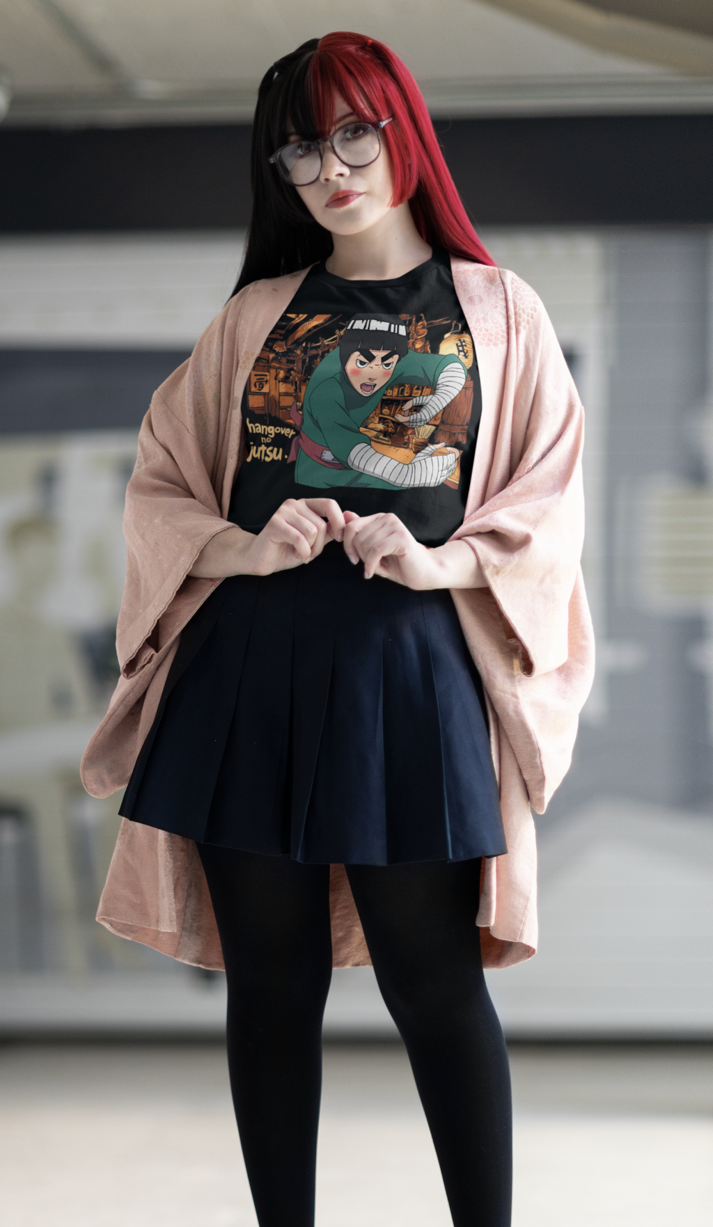 Rock Lee Naruto Hangover no Jutsu Damenshirt Anime