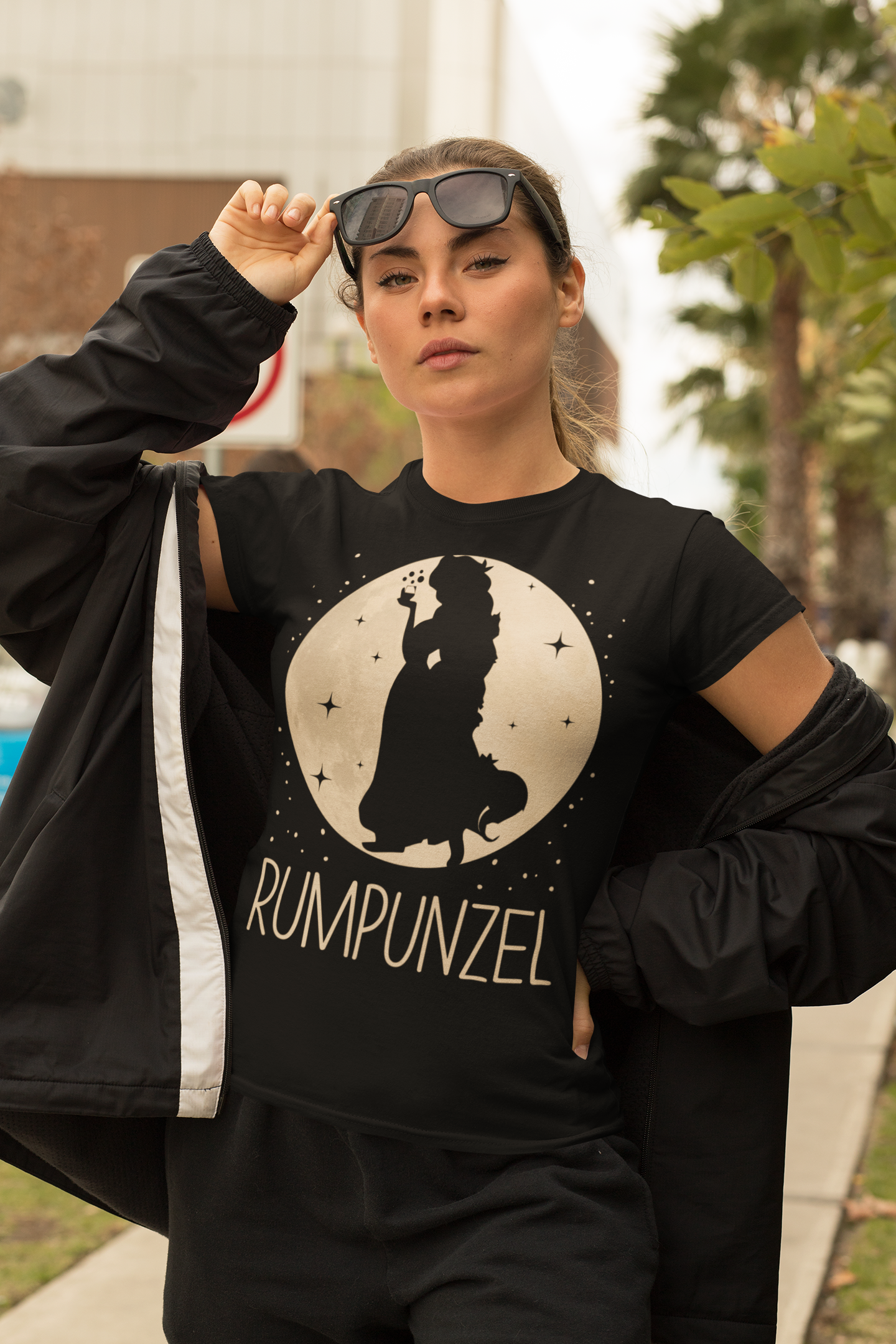 Rumpunzel Rapunzel Mond Prinzessin - Damen Premium Bio T-Shirt