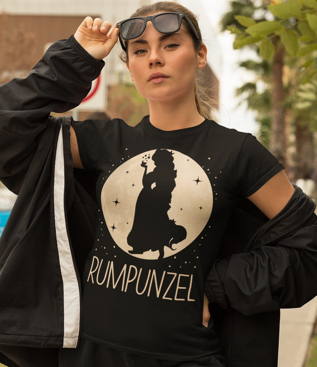 Mond Prinzessin - Rumpunzel - Damenshirt