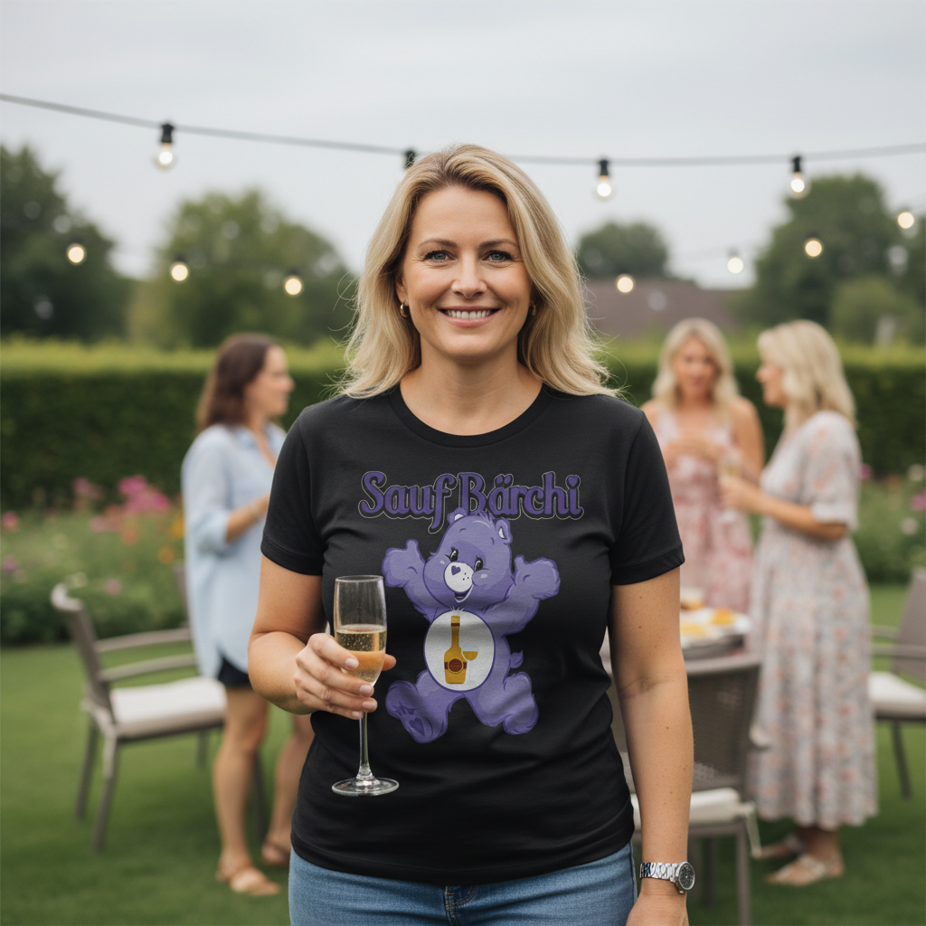 Sauf Bärchi - Glücksbärchi - Damen Premium Bio T-Shirt
