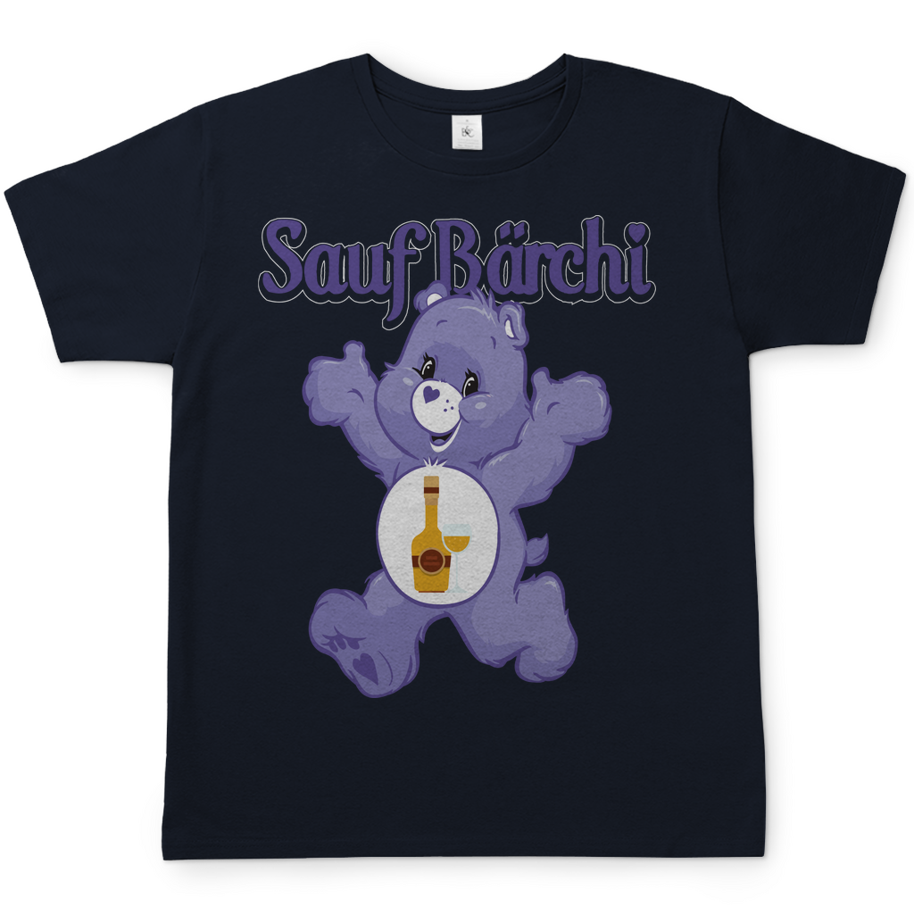 Sauf Bärchi - Glücksbärchi - Herren Shirt Navy