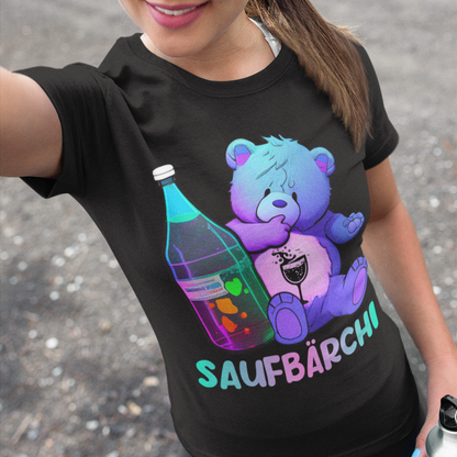 Saufbärchi - Glücksbärchi - Damen Premium Bio T-Shirt