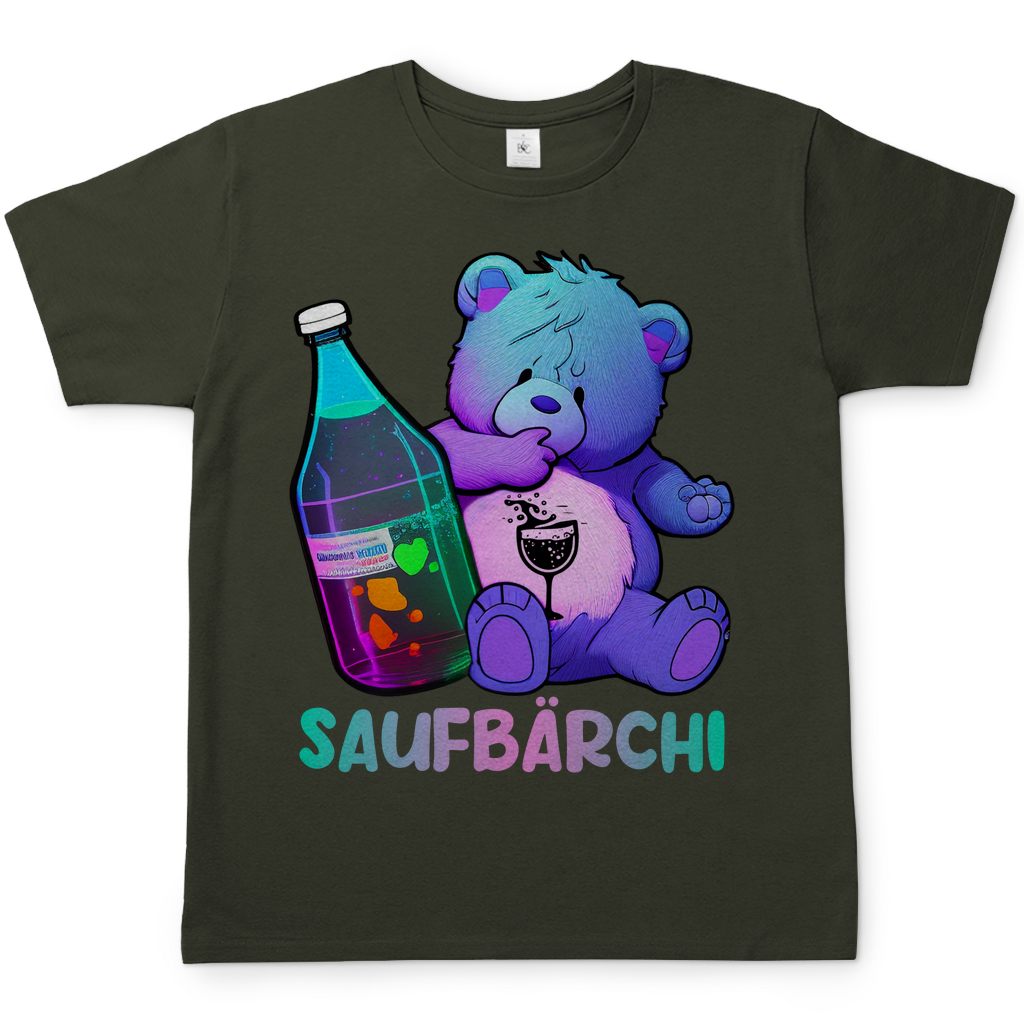 Saufbärchi - Glücksbärchi - Herren Shirt Urban Khaki