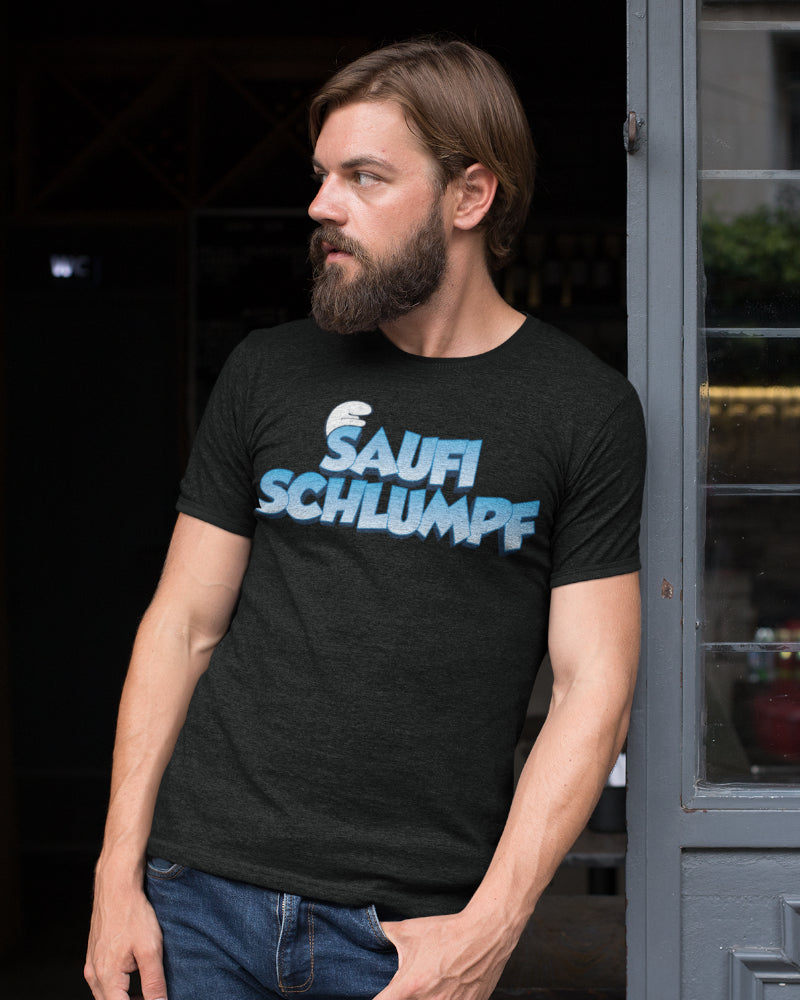 Saufi Schlumpf Shirt Herren – Lustiges Alkohol Design für Festival &amp; Saufen