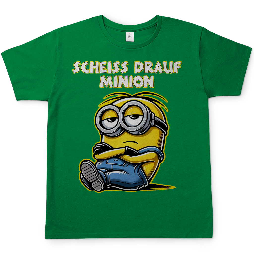 Scheiss drauf Minion - Herren Shirt Gruen