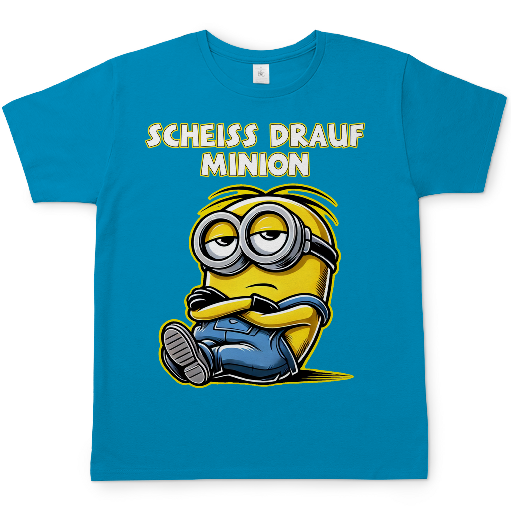 Scheiss drauf Minion - Herren Shirt Himmelblau
