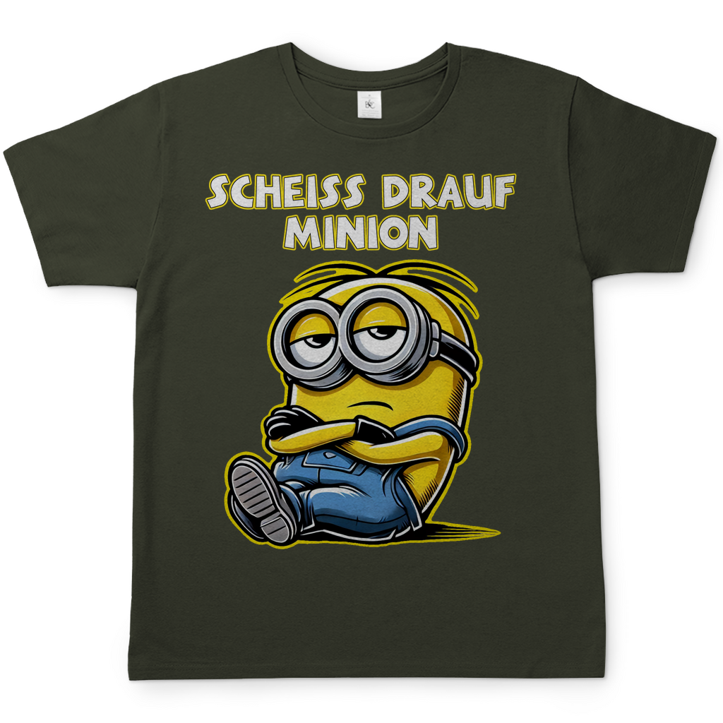 Scheiss drauf Minion - Herren Shirt Khaki