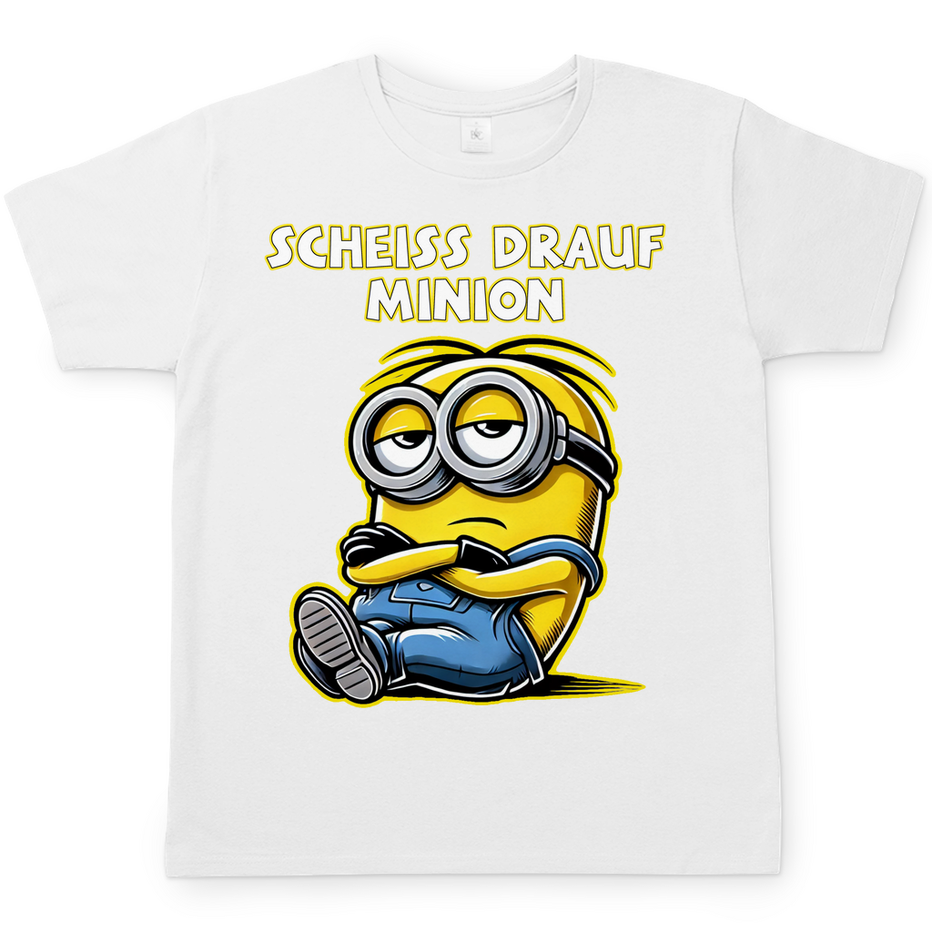 Scheiss drauf Minion - Herren Shirt weiss
