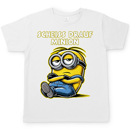 Scheiss drauf Minion - Herren Shirt weiss