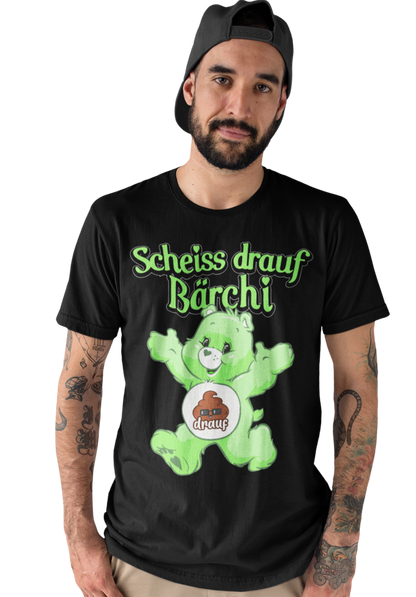 Scheiss drauf Bärchi Glücksbärchi - Herren Premium Bio T-Shirt