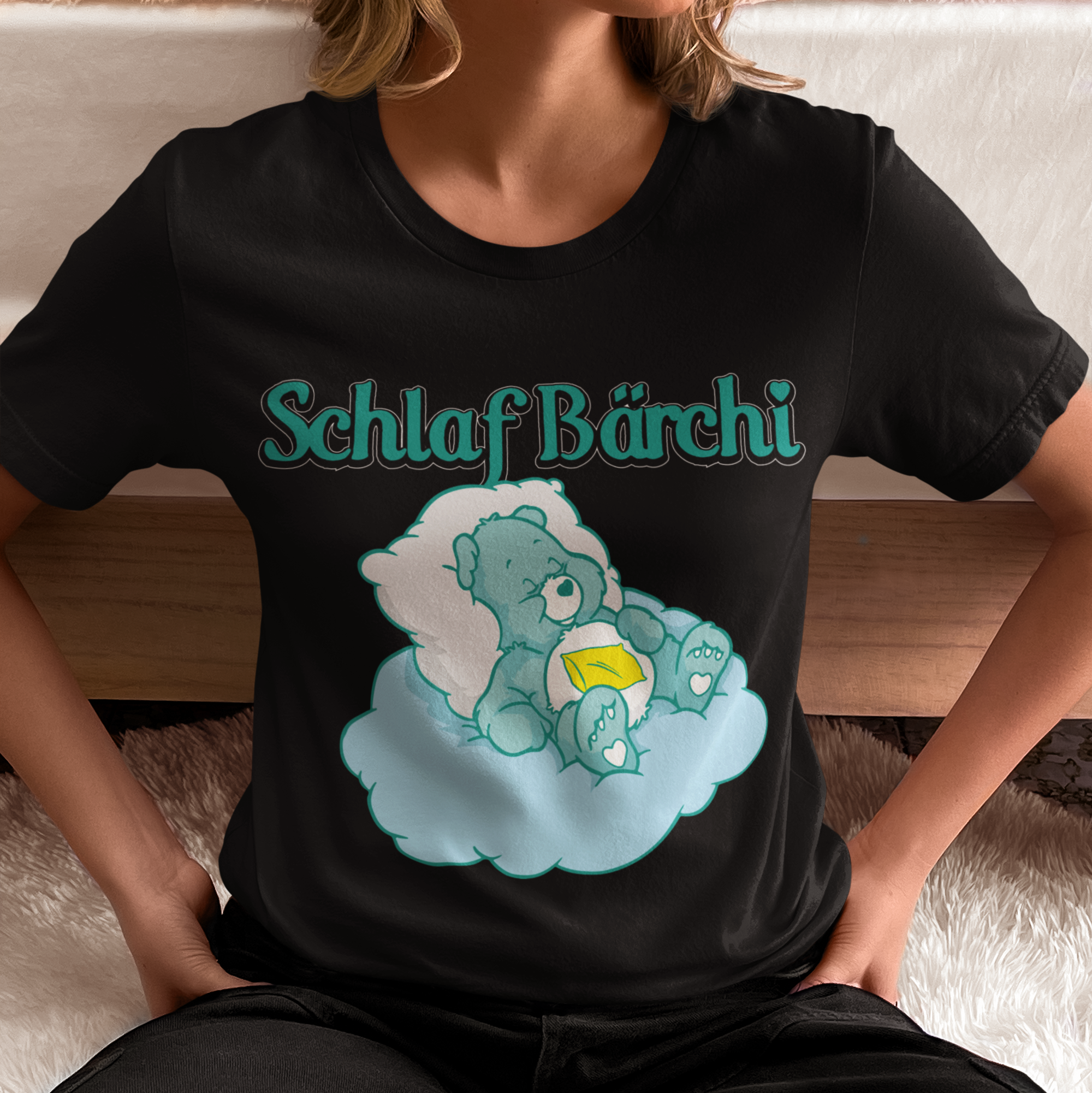 Schlaf Bärchi - Glücksbärchi - Damen Premium Bio T-Shirt