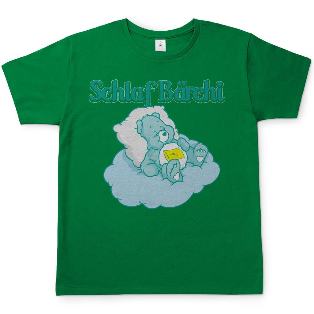 Schlaf Bärchi - Glücksbärchi - Herren Shirt Kelly Green