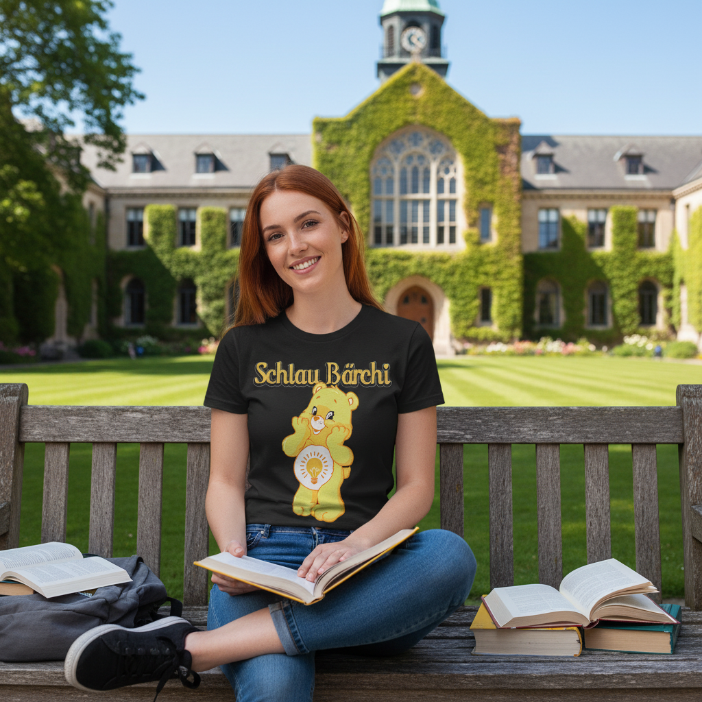 Schlau Bärchi - Glücksbärchi - Damen Premium Bio T-Shirt