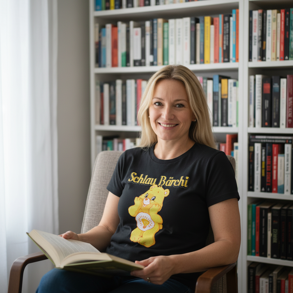 Schlau Bärchi - Glücksbärchi - Damen Premium Bio T-Shirt