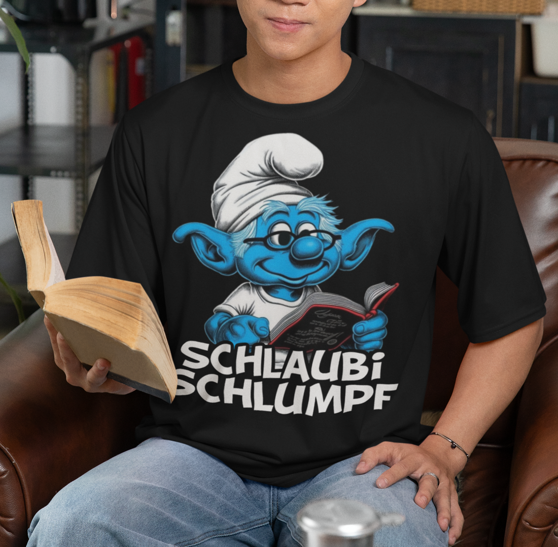 Schlaubi Schlumpf - Herren Premium Bio T-Shirt