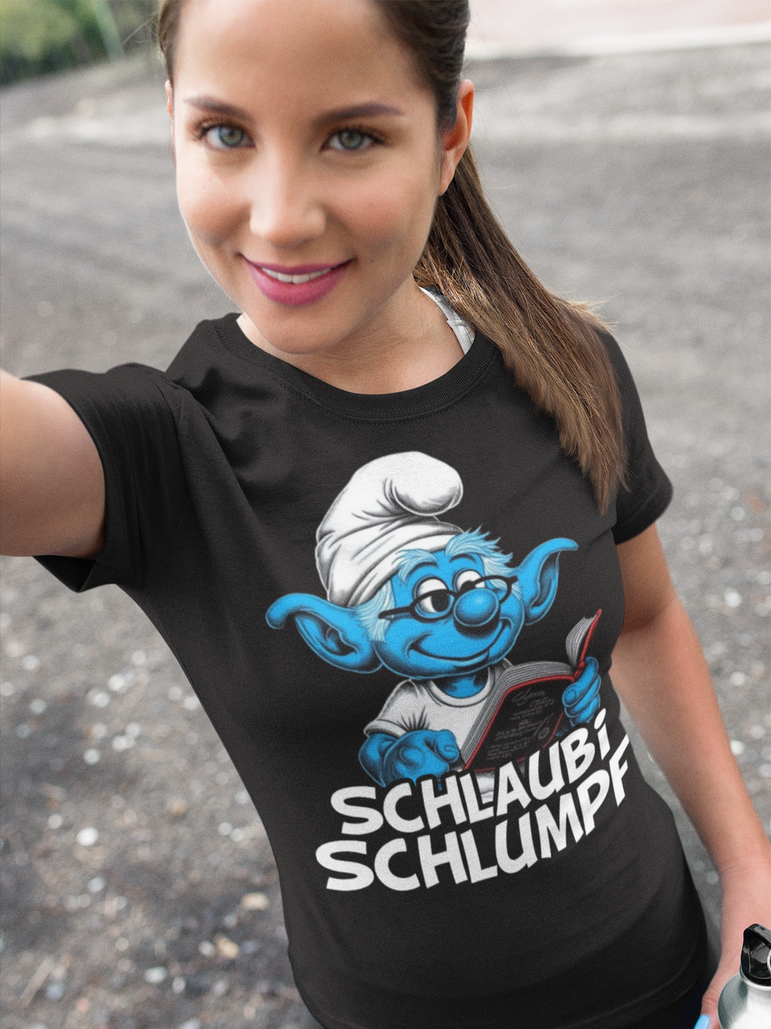 Schlaubi Schlumpf die Schlümpfe - Damen Premium Bio T-Shirt